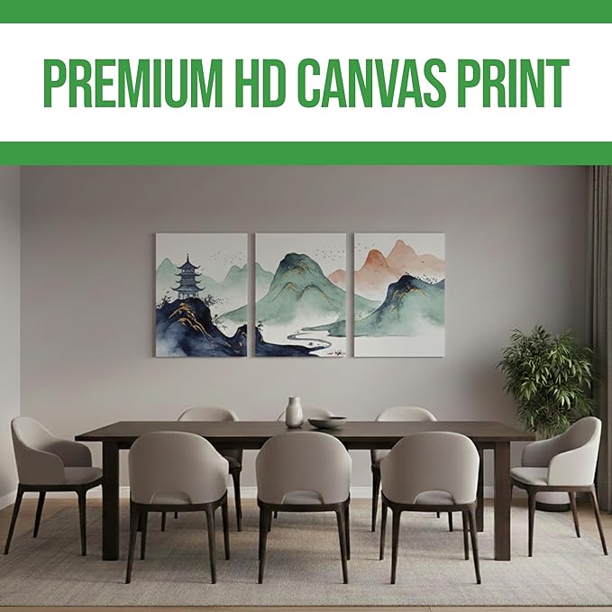 BCB Print Custom Wall Canvas Posters (Set of 3) | Personalized Framed Prints for Bedroom, Living Room & Office | Made in USA | Fast Delivery | HD Print