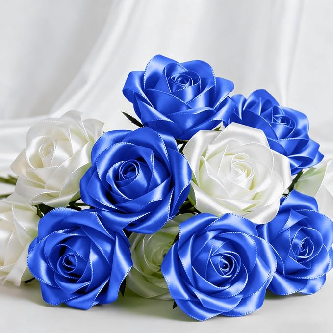 1-1/2" x 100 Yards Satin Ribbon - Wide Silk Royal Blue Ribbon with Spool - Ideal for Gift Wrapping, Floral Bouquets, Crafts, Wedding Party Decorations, Christmas and Sewing Projects