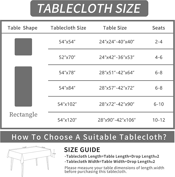 Square Table Cloth,100% Waterproof Tablecloth Oil Proof Spill Proof Vinyl Table Cloth, Wipe Clean Plastic Table Cover for Dining, Camping, Indoor and Outdoor 54" x 54",Leaf