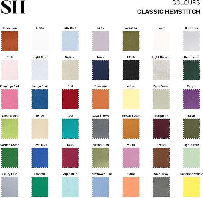 Solino Home Linen Light Natural Table Runner 132 Inches Long - 100% Pure Linen Extra Long Table Runner 14 x 132 Inch for Spring, Easter - Classic Hemstitch