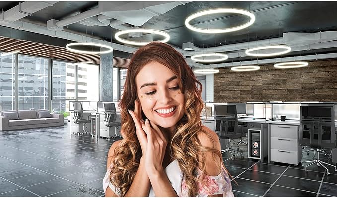 Modern Office Backdrop Video Conference Elegant Business Office Interior Brick Wall Virtual Photography Background Home Offices Live Video Zoom Calls Photoshoot Studio Background Props 10x6.5ft