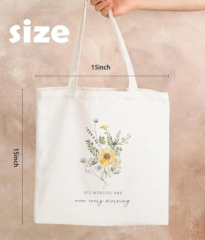 Christian Tote Bag, Christian tote Bag for Women, Bible tote bag, Bible Tote Bags for Women, Foral Tote Bag