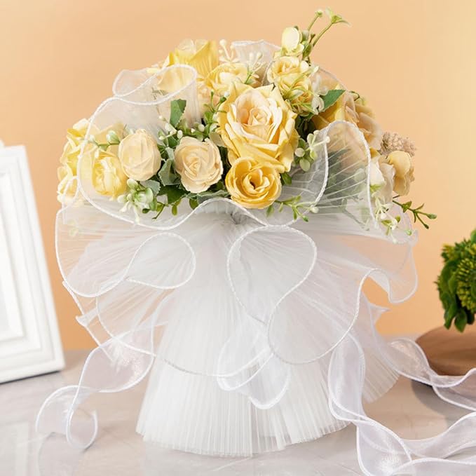 Ochine Bride & Bridesmaid Bouquets for Wedding, Wedding Bouquets for Bride Bridesmaid, Silk Bride Bridesmaid Hand Holding Flower Bouquet for Valentines Day Decor Wedding Party Supplies Home Decor