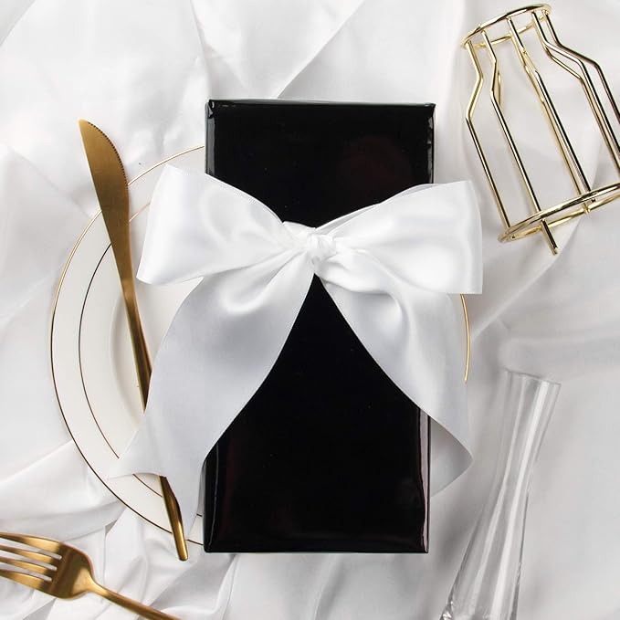 RUSPEPA Black Metallic Wrapping Paper - Solid Color Paper Perfect for Wedding, Birthday, Christmas, Baby Shower - 17 Inches X 32.8 Feet