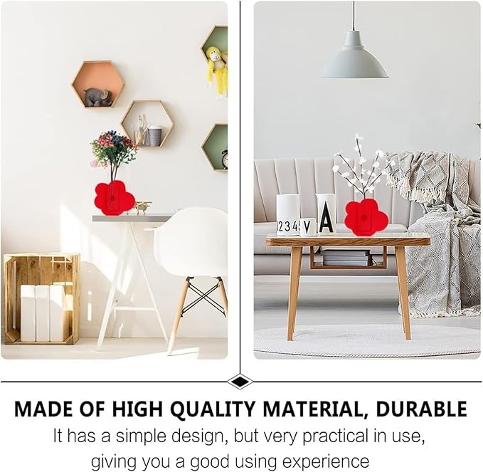 Clear Acrylic Round Vase Minimalist Transparent Design for Home Decor, Table, Office, or Wedding Display (Round Style)