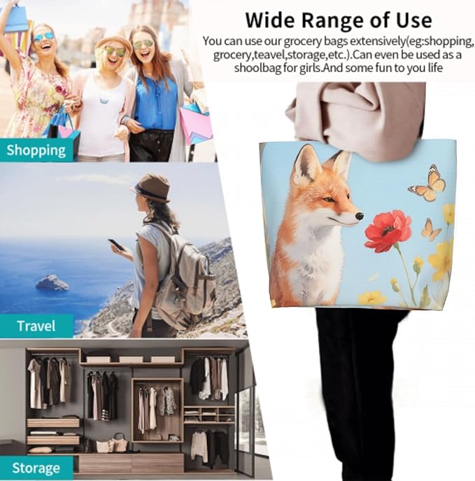Shoulder Bag Large Reusable Eco-friendly Shopping Bags Portable Storage Handbag