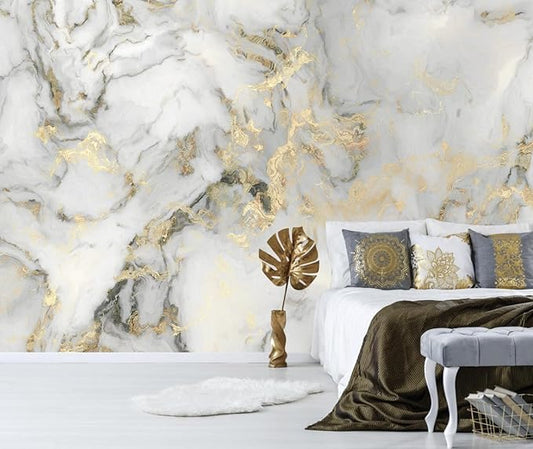 Abstract Marble Background Wall Mural Wallpaper Peel and Stick for Living Room Office 82"x57"