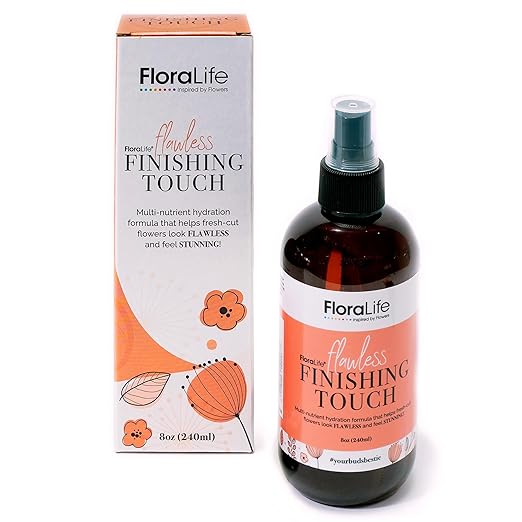 FloraLife Finishing Touch - Hydrating Multi-Nutrient Formula Spray for Fresh-Cut Flowers - 8oz