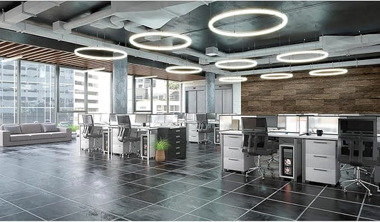 Modern Office Backdrop Video Conference Elegant Business Office Interior Brick Wall Virtual Photography Background Home Offices Live Video Zoom Calls Photoshoot Studio Background Props 10x6.5ft