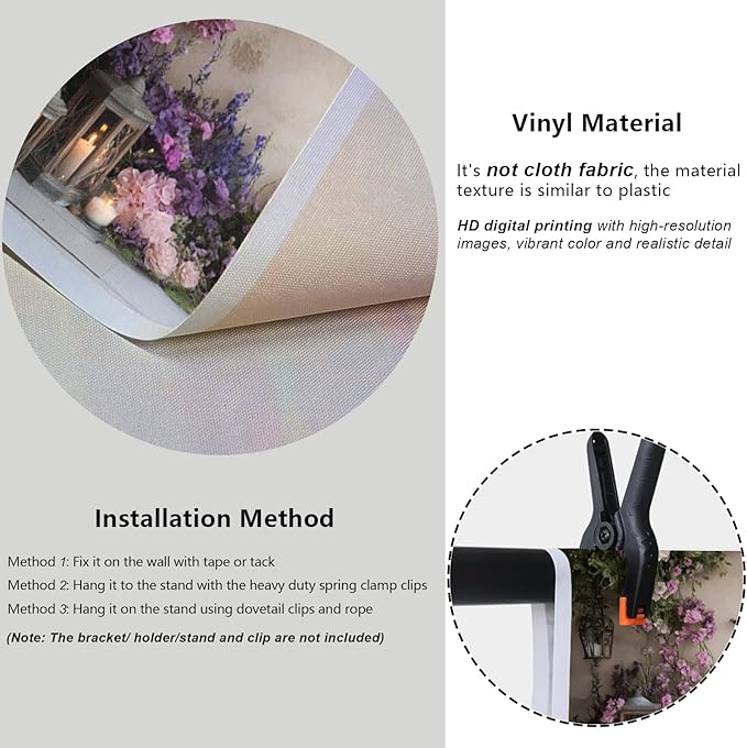 YongFoto Elegant Flower Wall Backdrop 8x6.5ft Floral Butterfly Candle Photography Background Baby Bridal Shower Wedding Girl Birthday Party Banner Room Decor Portrait Photoshoot Wallpaper Photo Booth