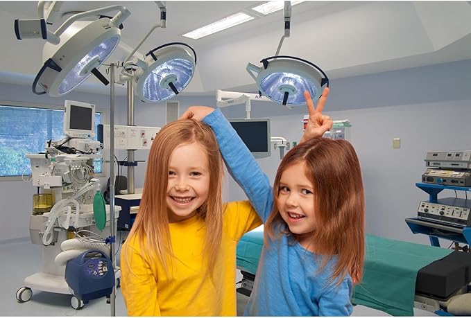 Hospital Backdrop Modern Operating Room Backdrop Doctor Surgery Anesthesia Bed Sickbed Medical Equipment Photo Background for Doctor Nurse Operating Room Background Portrait Studio Props 10x6.5ft