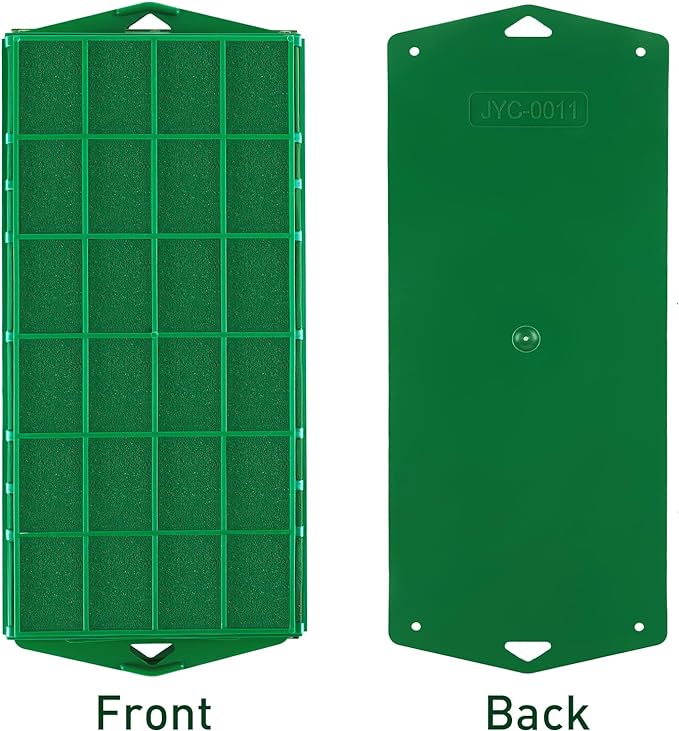 4 Packs Floral Foam Cage Rectangle Flower Cage Holders with Floral Foam Flower Arrangement Supplies for Fresh Flowers, Home Wedding Decorations, 11.8 x 4.3 x 3.1 Inches