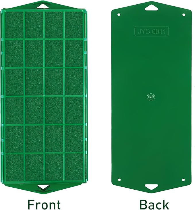 6 Packs Floral Foam Cage Rectangle Flower Cage Holders with Floral Foam Flower Arrangement Supplies for Fresh Flowers, Home Wedding Decorations, 11.8 x 4.3 x 3.1 Inches