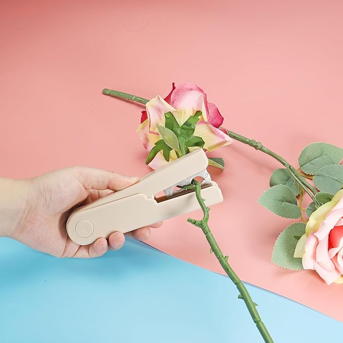 PATIKIL Rose Thorn Stripper Tool, 2Pack Metal Thorn Remover Tools Rose Stem Leaf Thorn Strippers for Rose Flower Floral Arrangement, Multicolored