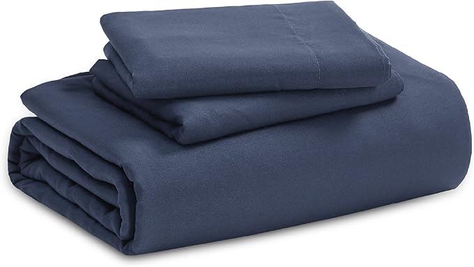Bedsure Navy Duvet Covers Queen Size - Washed Duvet Cover, Soft Queen Duvet Cover Set 3 Pieces with Zipper Closure, 1 Duvet Cover 90x90 inches and 2 Pillow Shams