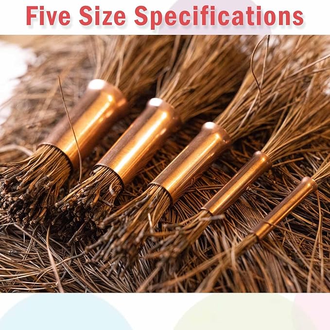 ARSTBETY Longer Pine Needle Basket Making Guide Coiling Tool, Copper Pine Needle Gauge Guide for Basket Making Weaving (Copper Basket Making Gauge)