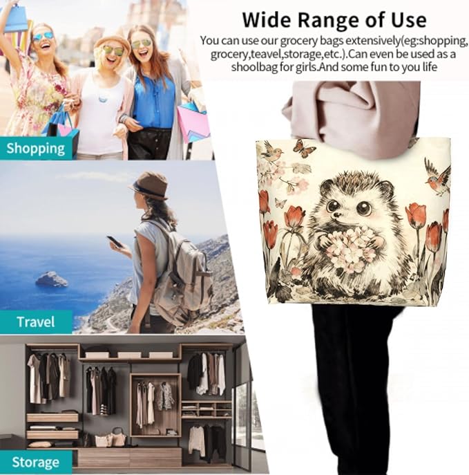 Shoulder Bag Large Reusable Eco-friendly Shopping Bags Portable Storage Handbag