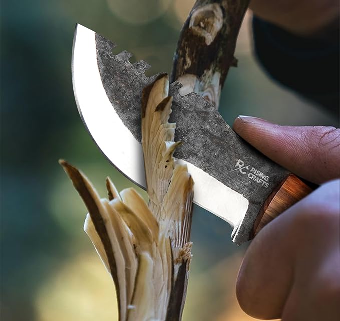 8.5 Inch Tracker Knife-Fixed Blade, Survival, Hunting, Full Tang, Tactical Knife-Handmade High Carbon Steel Skinning for Camping, Bushcrafting-Gift For Men
