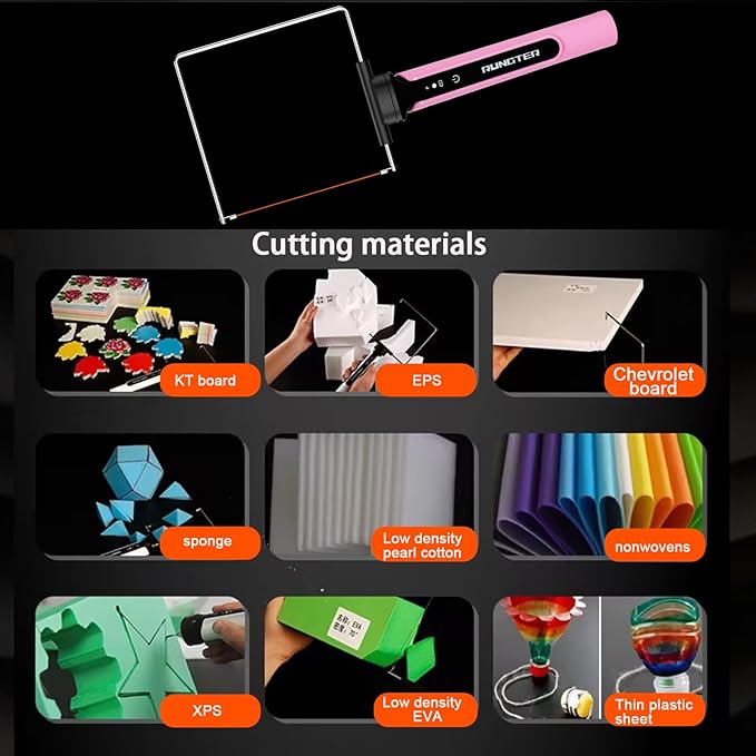 3 in 1 Hot Wire Foam Cutter Kit,Blue Foam Cutter Electric Foam Cutting Tool, Heated Foam Carving Knife Kit