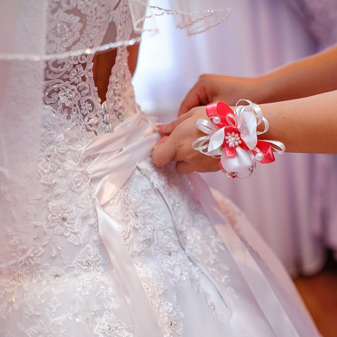 LIUYAXI White Satin Ribbon, Double Faced 5/8" X Continuous 25 Yards Ribbons Perfect for Gift Wrapping Bows Bouquet Wedding Craft and More
