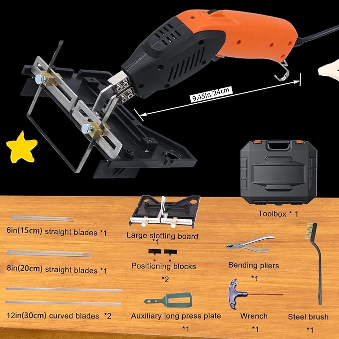 Air Cooled, Electric Hot Knife - Foam Cutting Tool with Blades & Accessories Use Foam Cutter for Engraving and DIY Handmade