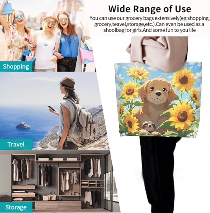 Shoulder Bag Large Reusable Eco-friendly Shopping Bags Portable Storage Handbag