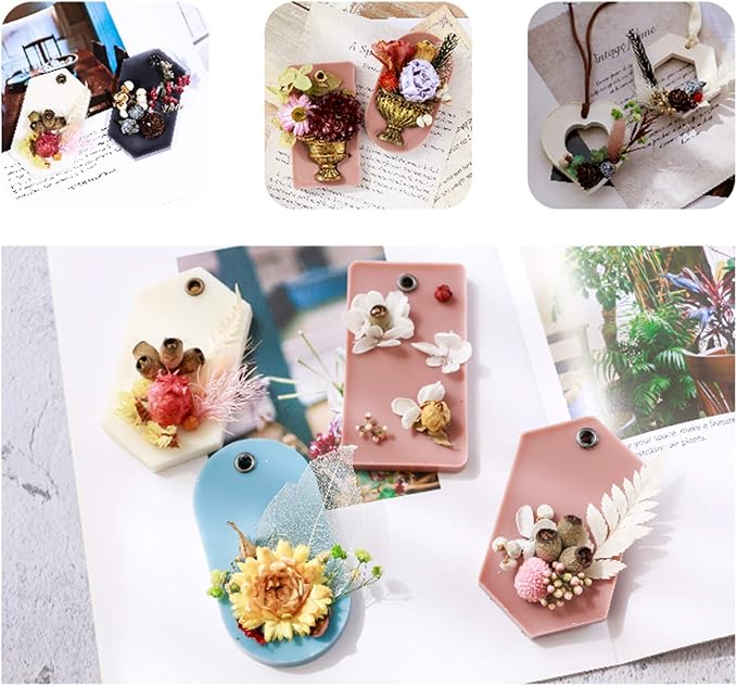3 Packs Real Natural Dried Flowers for Making Mobile Phone Case Candle Handmade Crafts Epoxy Resin Pendant Necklace Jewelry DIY Accessories,Mixed Multi-Color Dried Flowers(Random Shipping 3 Packs)