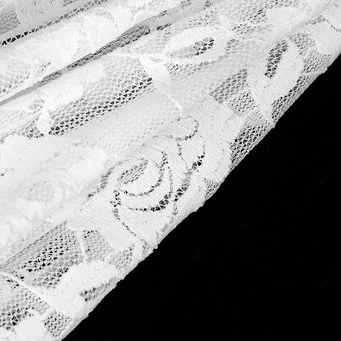 Hilitand Lace Umbrella White Embroidery Fashion Romantic Wedding Party Photography Decoration Umbrella Lightweight Mesh Parasol Lace Umbrella
