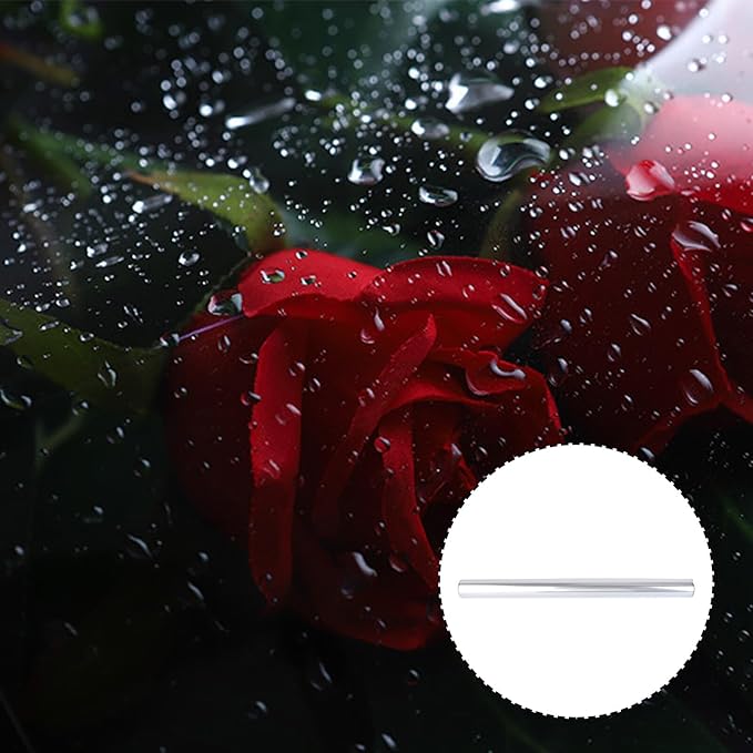 VALICLUD Clear Cellophane Wrap Roll Thick Transparent Flower Wrapping for Bouquets Baskets Packaging Arts and Crafts Supplies
