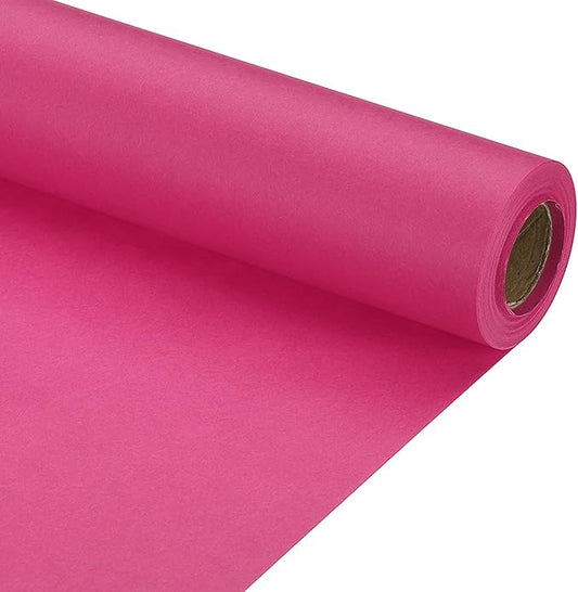 PATIKIL Wrapping Paper, 12" x 394"(33') 70 GSM Craft Paper Roll Kraft Packing Paper for Poster Bulletin Board, Gift Wrapping, Dark Pink