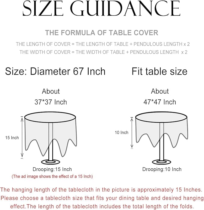 patdrea Designer Linen Beige Round Tablecloth,Vintage Italian Trees Pattern Table Cloth,Decoration Table Cover Cloth for Kitchen Dining Christmas,Tea Party,Thanksgiving,Diameter 67"-Tatiana a