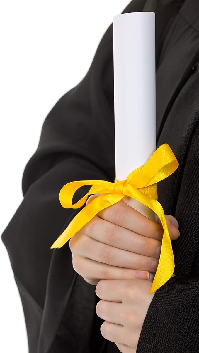 LIUYAXI Yellow Satin Ribbon, Double Faced 1/2" X Continuous 25 Yards Ribbons Perfect for Gift Wrapping Bows Bouquet Wedding Craft and More