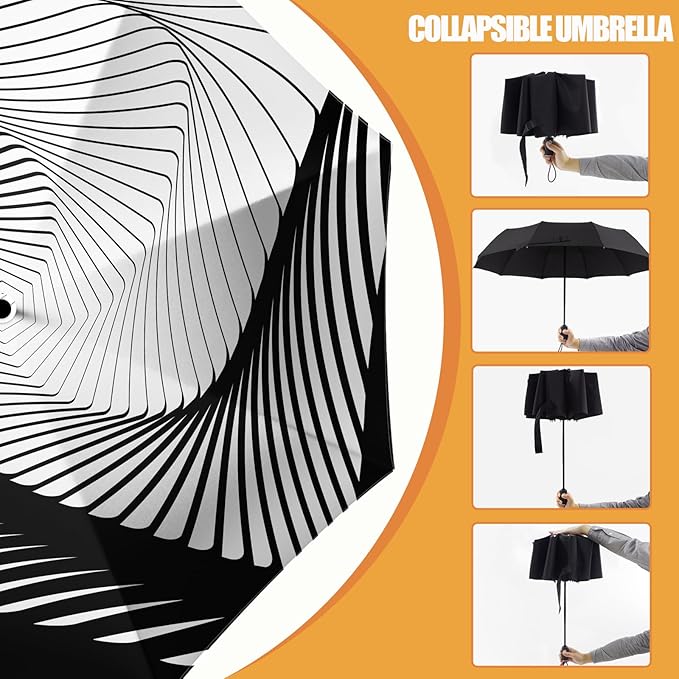 Small Compact Travel Automatic Folding Umbrella for Women, Portable Lightweight, Rain, Wind, UV Sun Shade