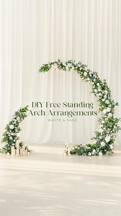 Ling's moment 1.5/2 inch Artificial Rose White Buds and Petite Roses w/Stem Pack of 25 for DIY Wedding Boutonniere Corsages Bouquets Centerpieces Decorations