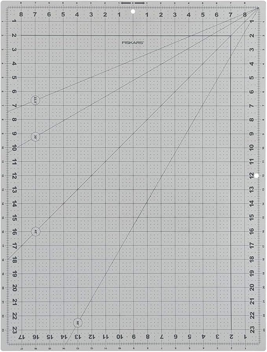 Fiskars Crafts Cutting Mat ' DIY, 18" x 24", Grey