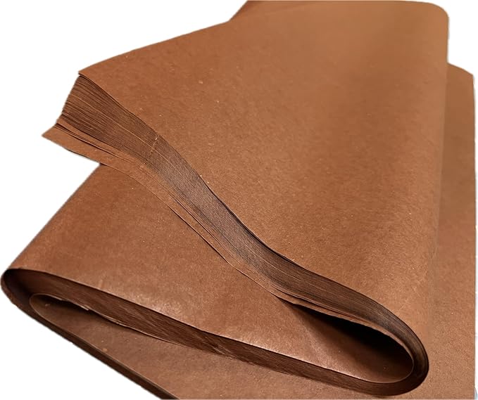 Ocean Tides 500 Sheets (14 x 20 Inches) Christmas Wrapping Paper – Gift Wrapping Tissue Paper Bulk for Crafts, Birthdays, & Holidays – Colored Tissue Papers for Gift Bags & Decorations, Brown