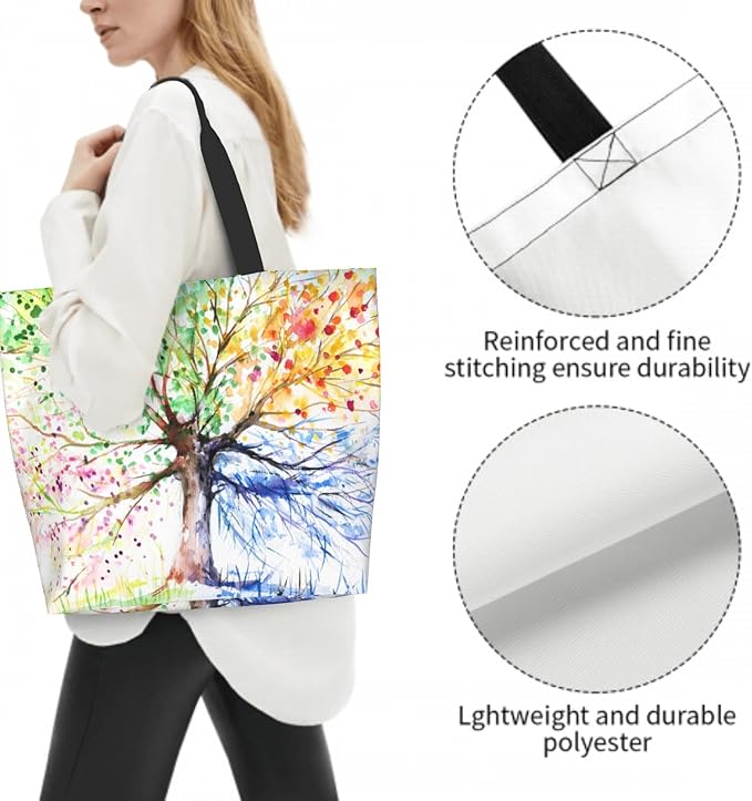 Shoulder Bag Large Reusable Eco-friendly Shopping Bags Portable Storage Handbag