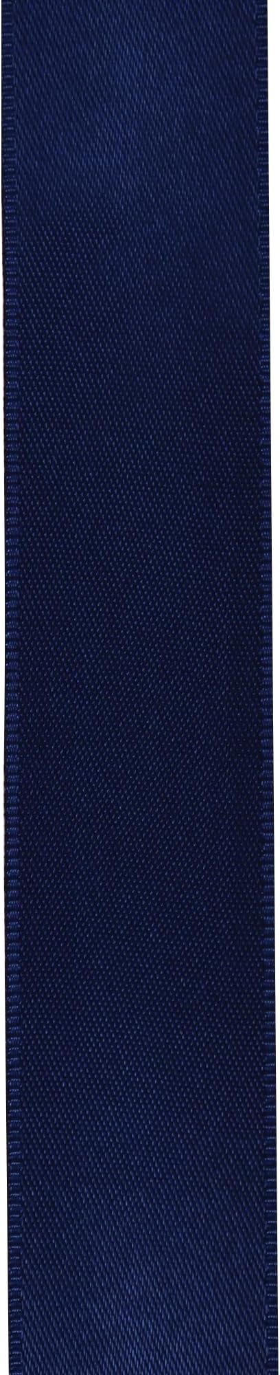LIUYAXI Navy Blue Double Faced Satin Ribbon, 3/8" X Continuous 25 Yards, Ribbons Perfect for Gift Wrapping Bows Bouquet Wedding Decor DIY Craft and More
