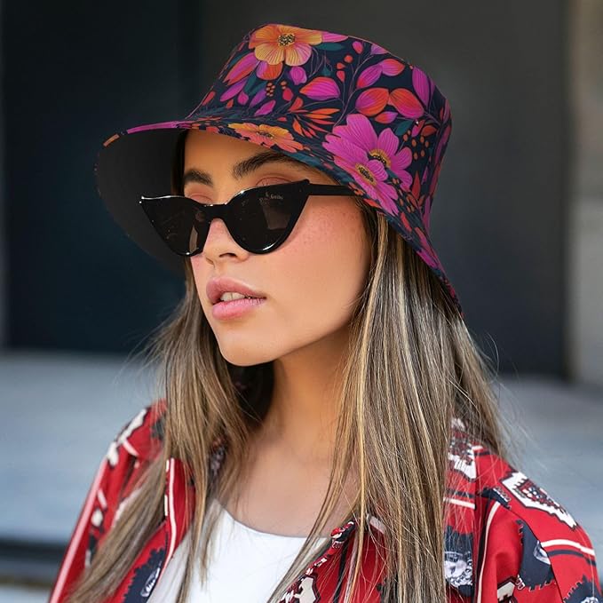 Bucket Hats Fashion Sun Cap Packable Outdoor Fisherman Hat for Women and Men Travel
