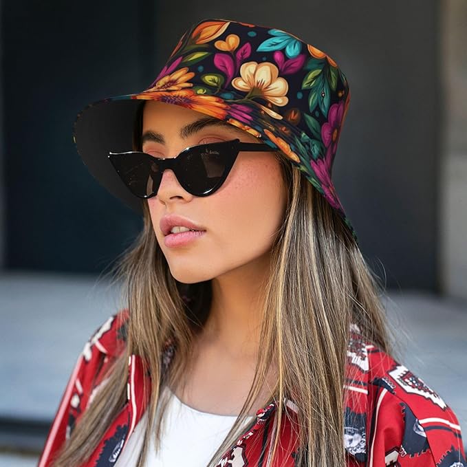 Bucket Hats Fashion Sun Cap Packable Outdoor Fisherman Hat for Women and Men Travel