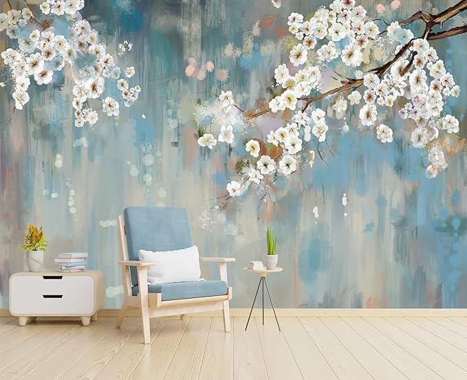 mangnolia Chinoiserie Wallpaper Wall Mural Wallpaper for Bedroom 137" x 100"