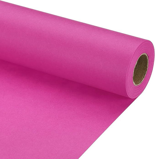 PATIKIL Wrapping Paper, 20" x 450"(37') 70 GSM Craft Paper Roll Kraft Packing Paper for Poster Bulletin Board, Gift Wrapping, Rose Pink