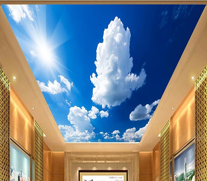 Cliouar-Blue Sky and Sun Peel and Stick 90" x 67"