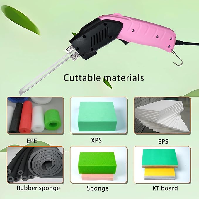200W Air-Cooled, Electric Hot Knife - Foam Cutting Tool with Blades & Accessories Use Foam Cutter for Engraving and DIY Handmade