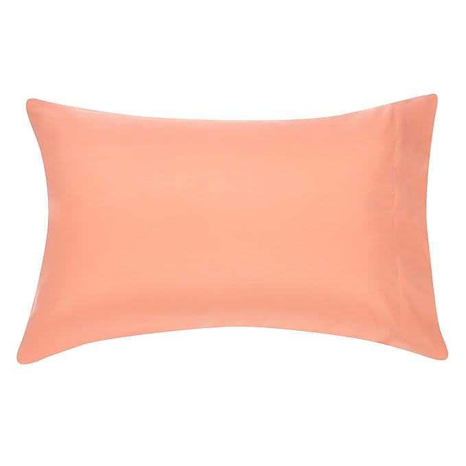 Amazon Basics Full/Queen Comforter Set with Sheets, 7-Piece Coral Medallion Bedding, Lightweight Microfiber Bed-in-a-Bag