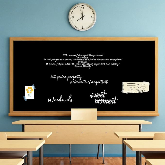 Vanhench 24"x2520"(210') Black Solid Color Wrapping Paper, Art Kraft Construction Paper for Bouquet Flower Crafts, Packing, Poster, Bulletin Board, Floor Covering & Table Runner