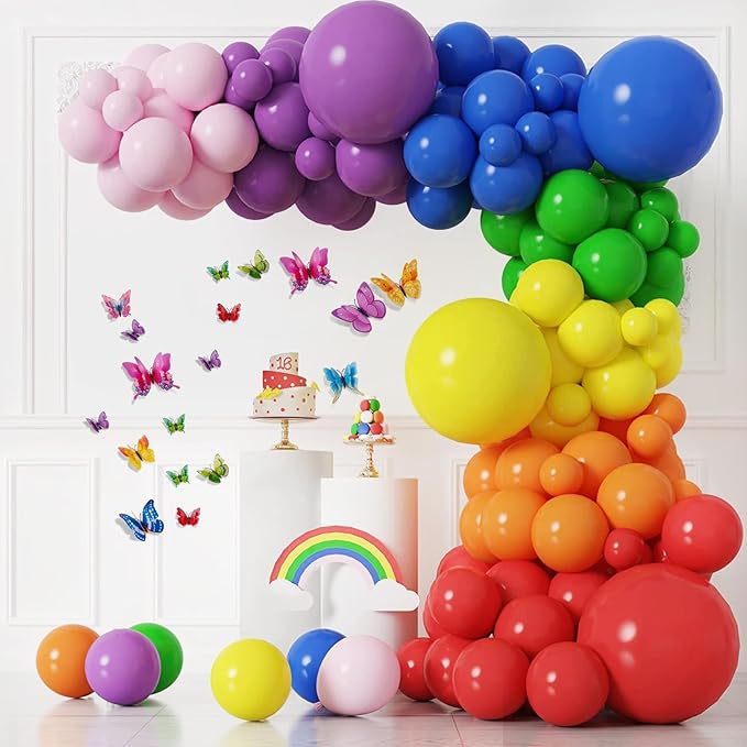 SAOROPEB 3D Butterfly Wall Decor, 72 Pcs Double Layer Butterfly Decorations for Party Decorations Locker Decor Refrigerator Decal, Reusable (Colorful)