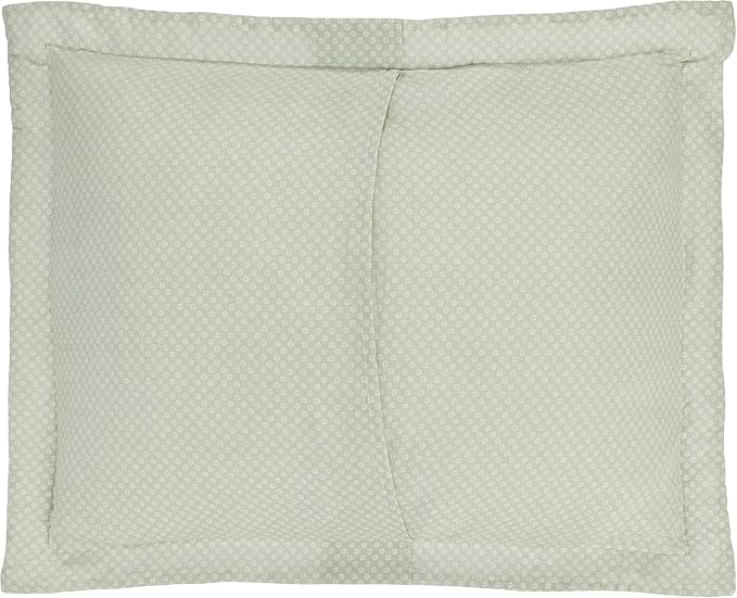 Laura Ashley - King Quilt Set, Soft & Reversible Cotton Floral Bedding with a Medium Weight Feel, 3 Piece Bed Set with Matching Pillowcases (Bedford Green/Off-White)
