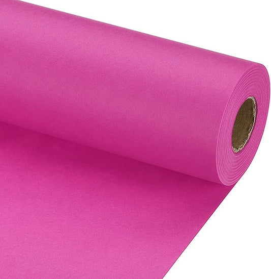 PATIKIL Wrapping Paper, 20" x 700"(59') 70 GSM Craft Paper Roll Kraft Packing Paper for Poster Bulletin Board, Gift Wrapping, Rose Pink