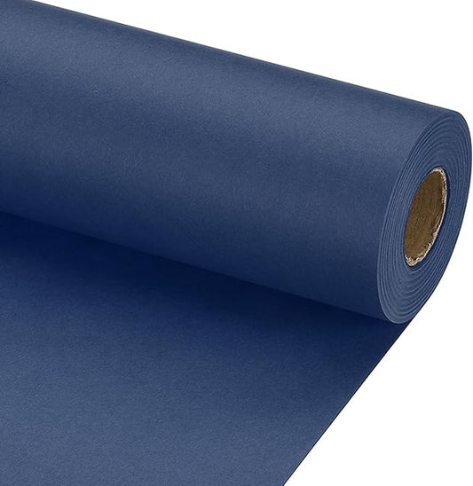 PATIKIL Wrapping Paper, 15" x 800"(66') 70 GSM Craft Paper Roll Kraft Packing Paper for Poster Bulletin Board, Gift Wrapping, Navy Blue